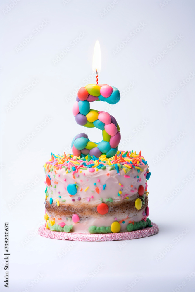 Birthday cake with a number. Selective focus. Birthday cake with a number. Selective focus.