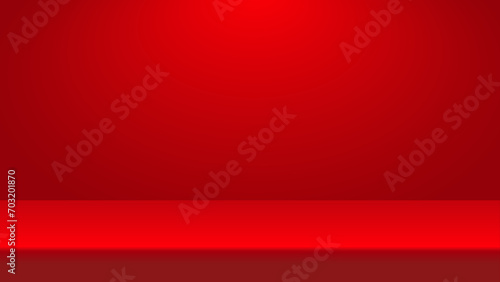 Red gradient abstract background. modern studio background.