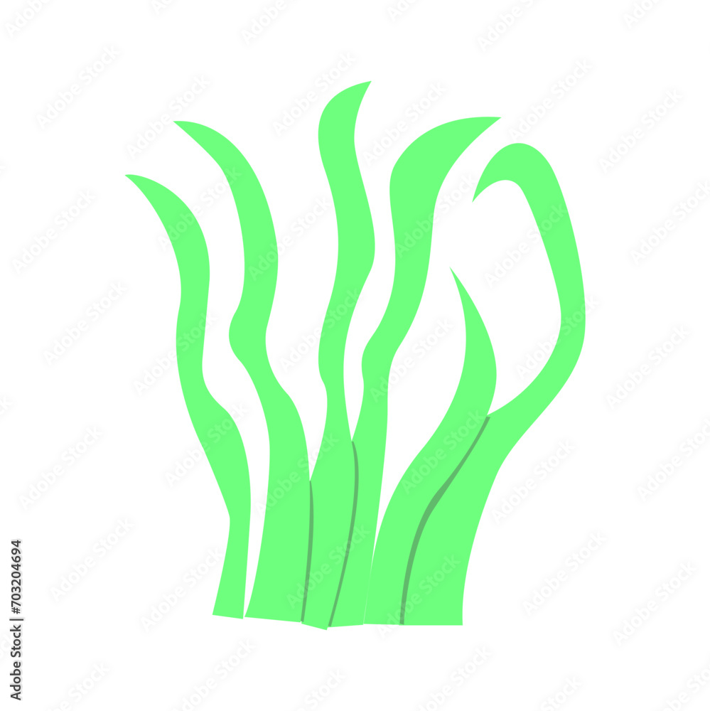 Green grass flat vector element Green grass flat vector element