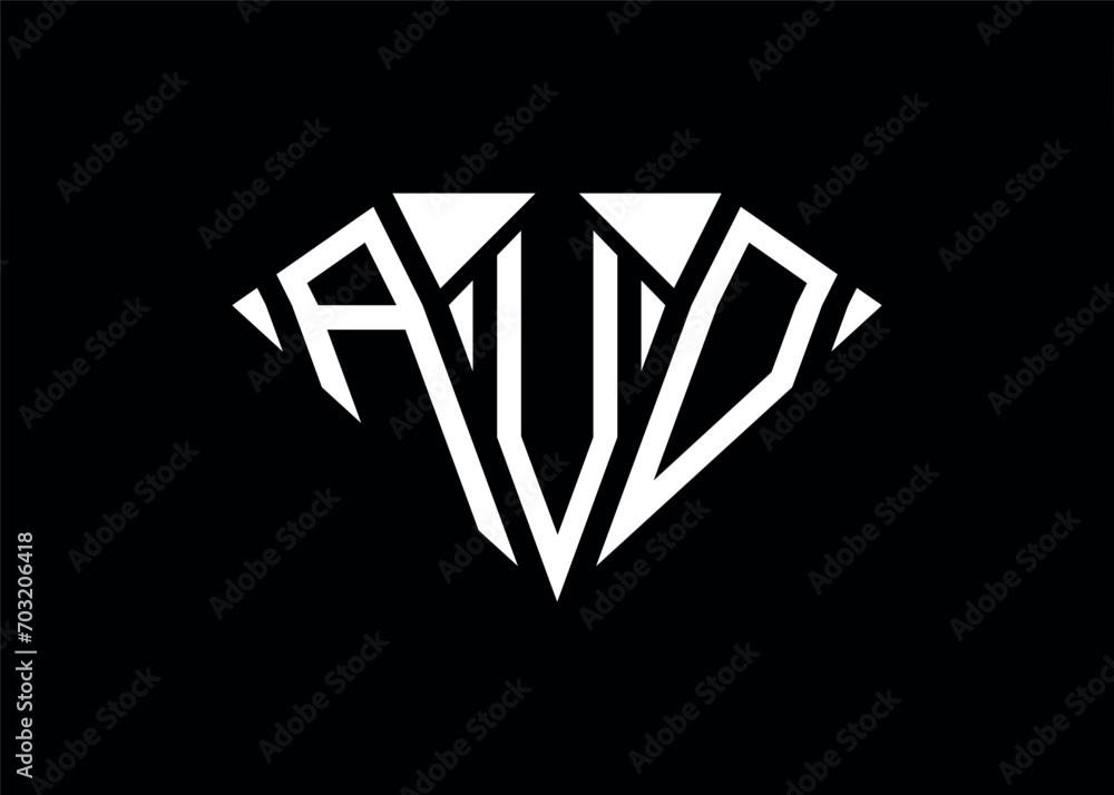 Modern letter A V O diamond shape logo And initial monogram A V O letter logo vector template. Modern letter A V O diamond shape logo And initial monogram A V O letter logo vector template.