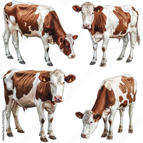 set of cow photo