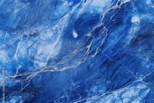 Indigo blue marble texture and background 