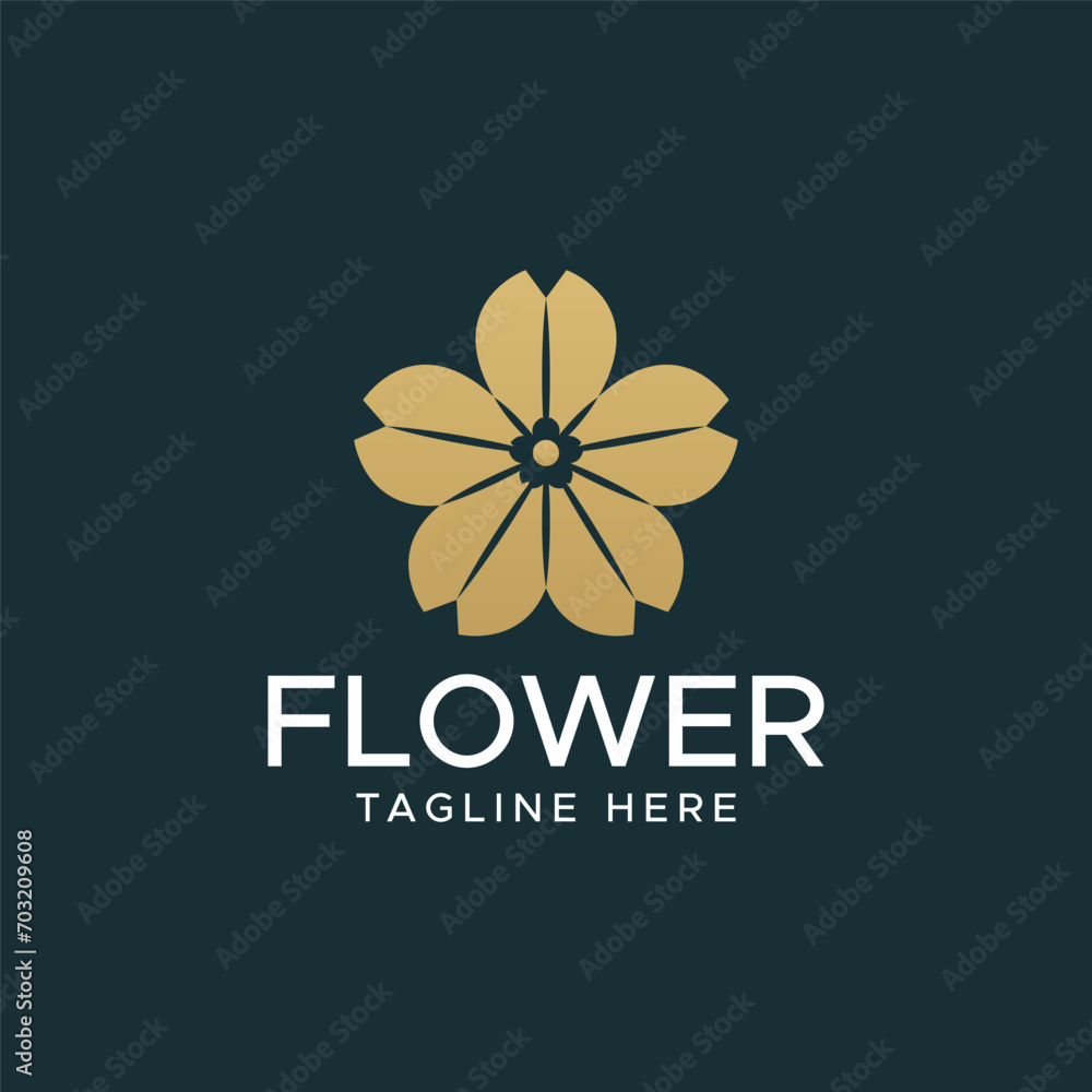 Obraz premium Flower Logo Design icon element vector