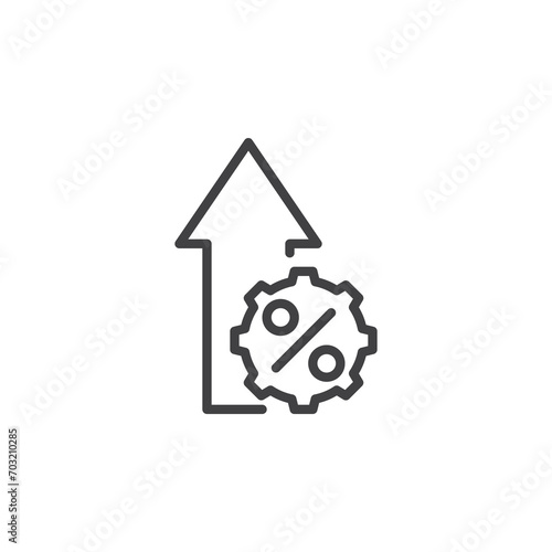 Conversion Rate Optimization line icon