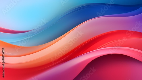 Fluid gradients merging seamlessly, producing a captivating abstract colorful curve.