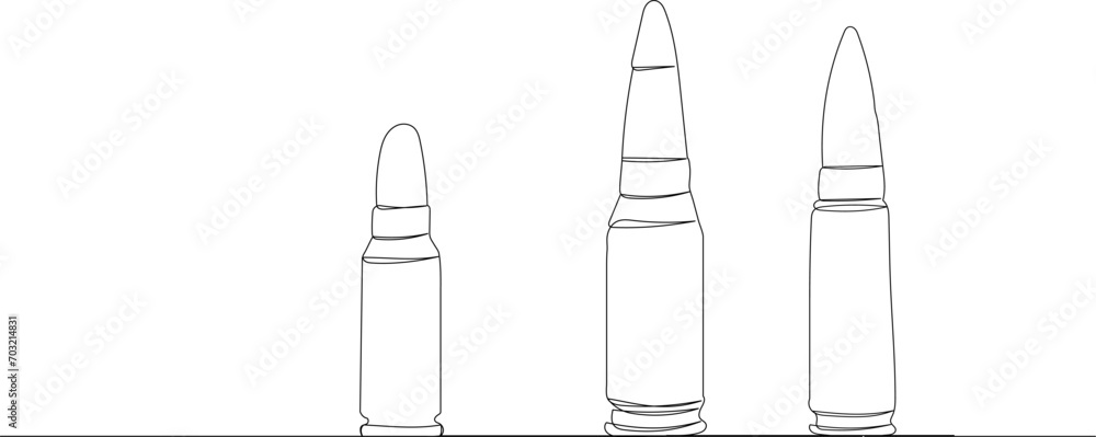live ammunition, sketch, line drawing, vector live ammunition, sketch, line drawing, vector