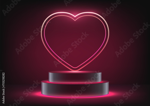 Valentine's Day Podium Mock...