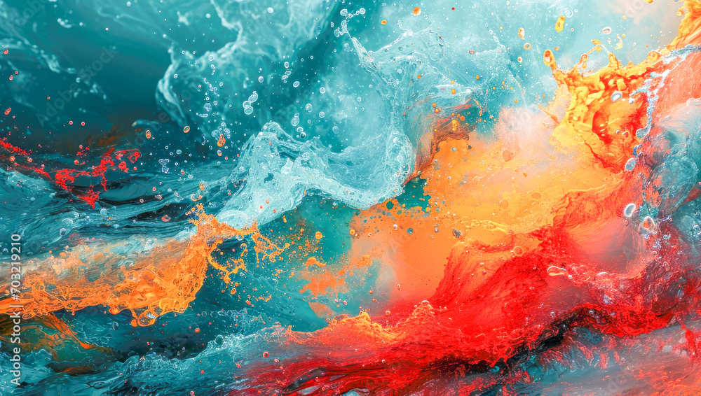 Abstract composition of liquid with colors representing black history month, concept of Culture and Religion, generative ai Abstract composition of liquid with colors representing black history month, concept of Culture and Religion, generative ai