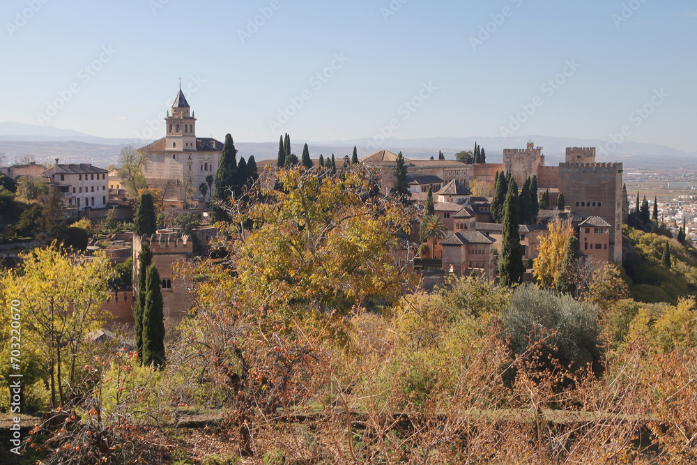 Alhambra castle in Granada, Andalucia, Spain Alhambra castle in Granada, Andalucia, Spain