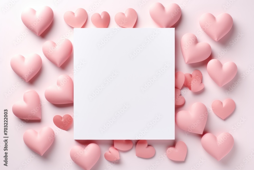 valentine card Give for blessings, love, and feelings to important people. - obrazy, fototapety, plakaty 