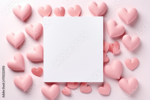 valentine card Give for blessings, love, and feelings to important people. photo