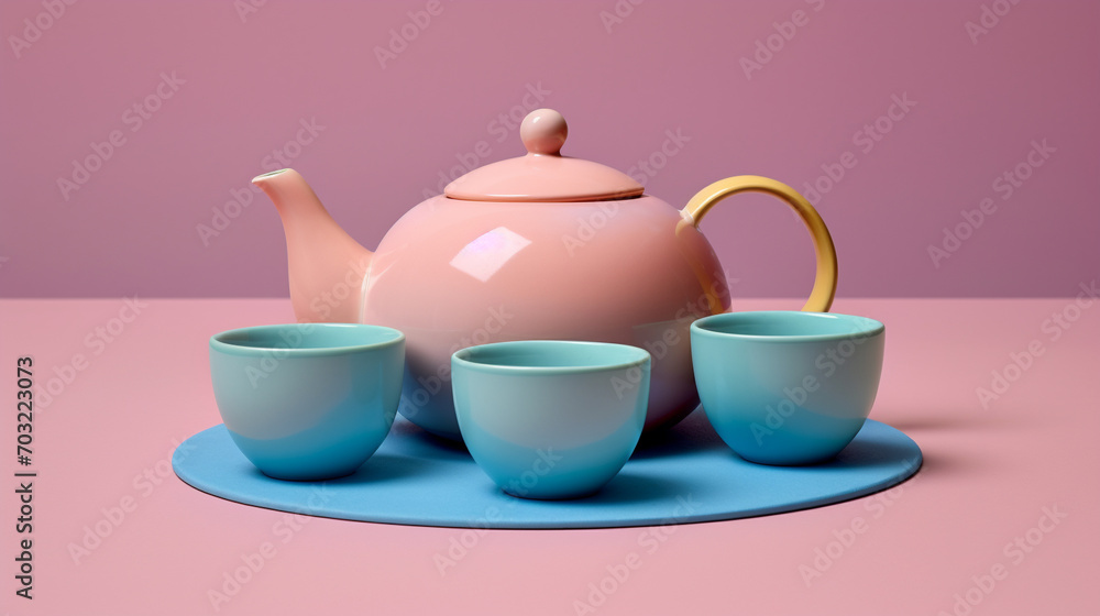 teapot and cups teapot and cups