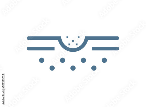Skin care concept line icon. Isolated vector illustration