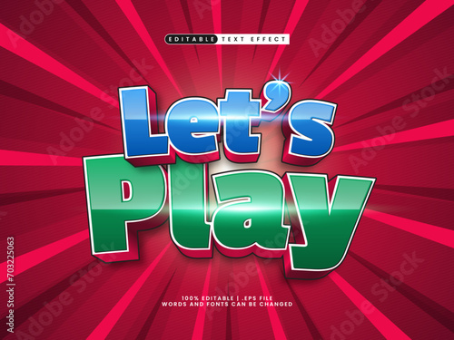 lets play editable text effects for a playful kids vibe