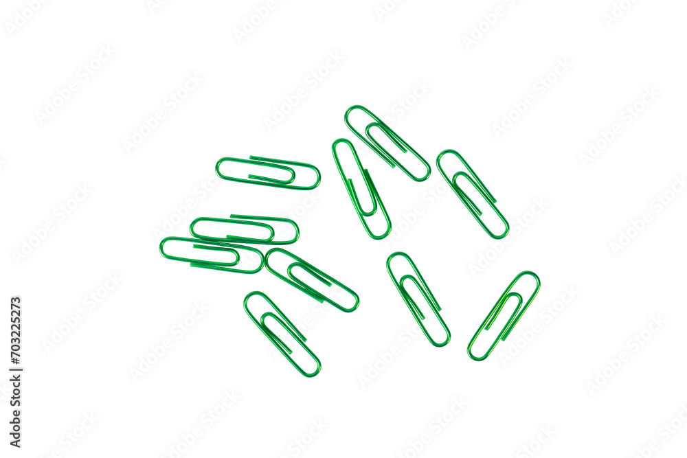 Colorful paper clip isolated on transparent background Colorful paper clip isolated on transparent background