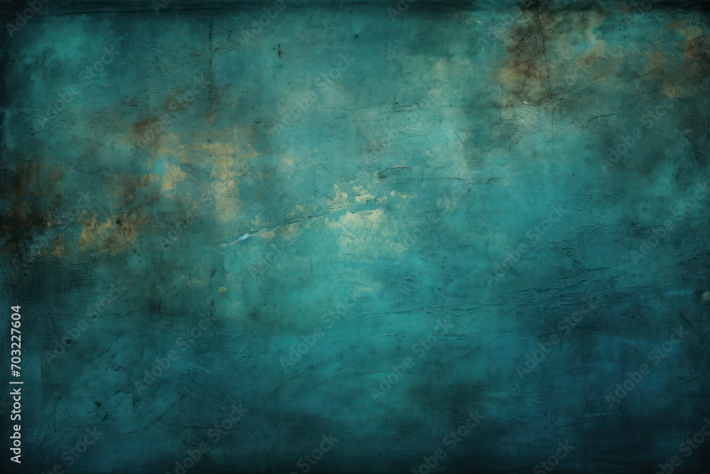 Grunge dark cyan background