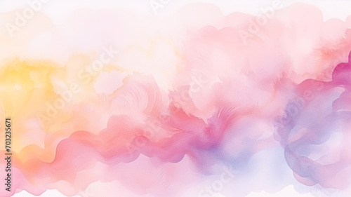 Abstract colorful watercolor for background. Digital art painting. Texture paper.