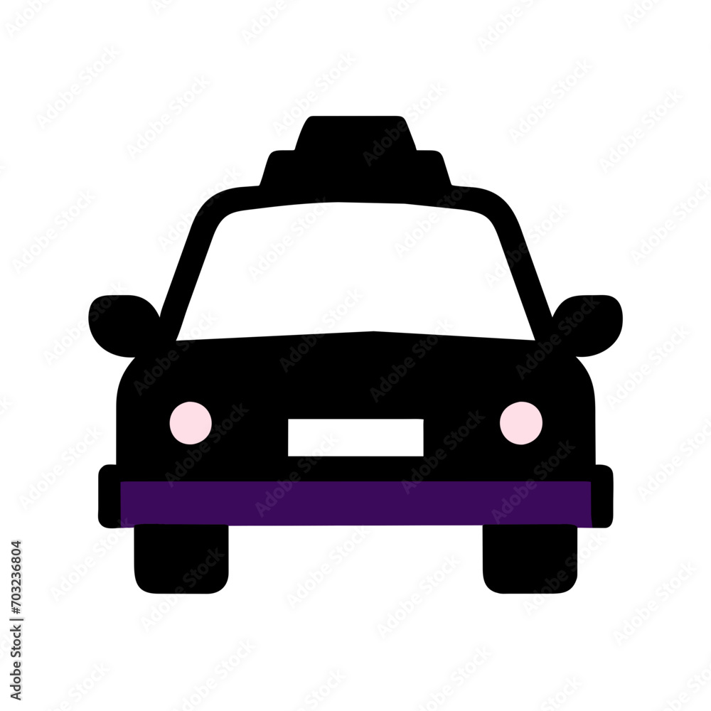 Taxi vektor icon illustation