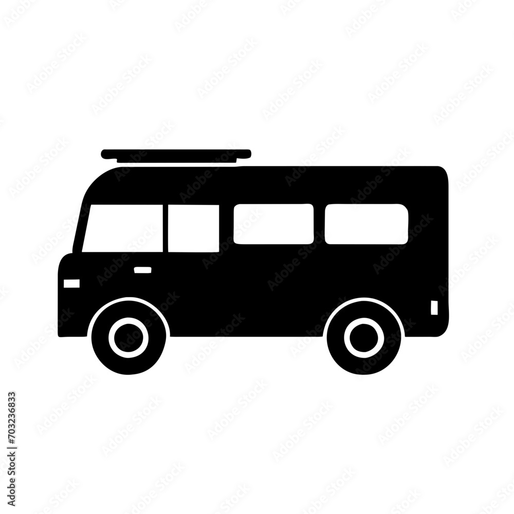 Camper van vektor icon illustation Camper van vektor icon illustation