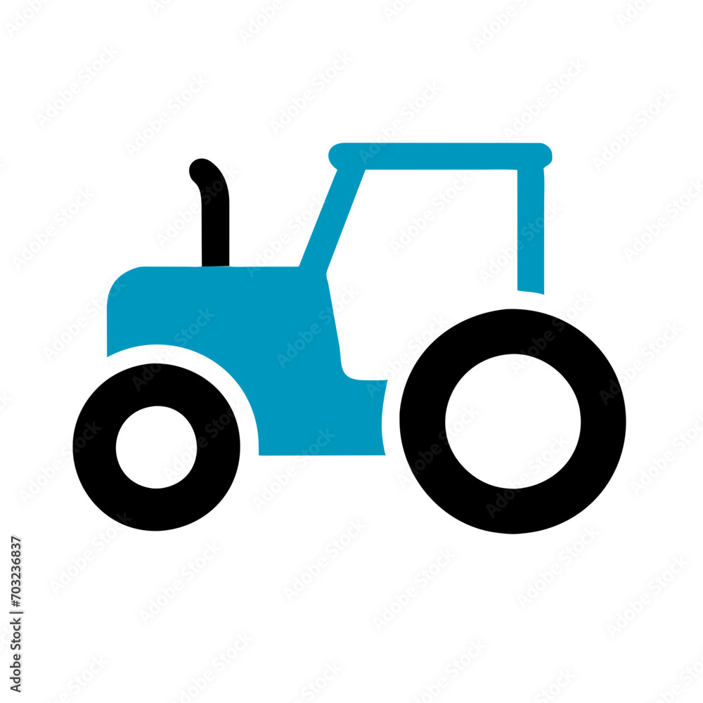 Tractor vektor icon illustation Tractor vektor icon illustation