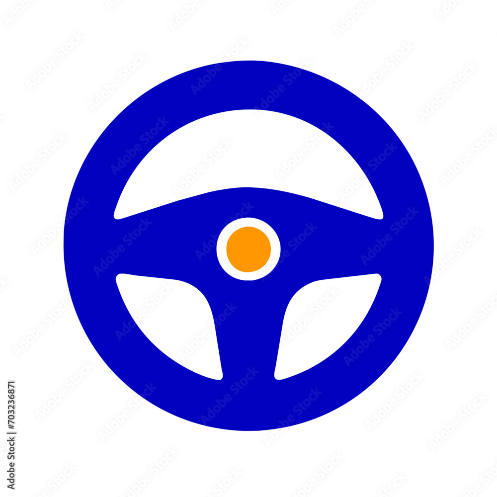 Steering wheel vektor icon illustation Steering wheel vektor icon illustation