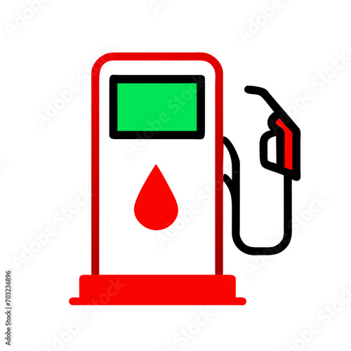 Gas pump vektor icon illustation