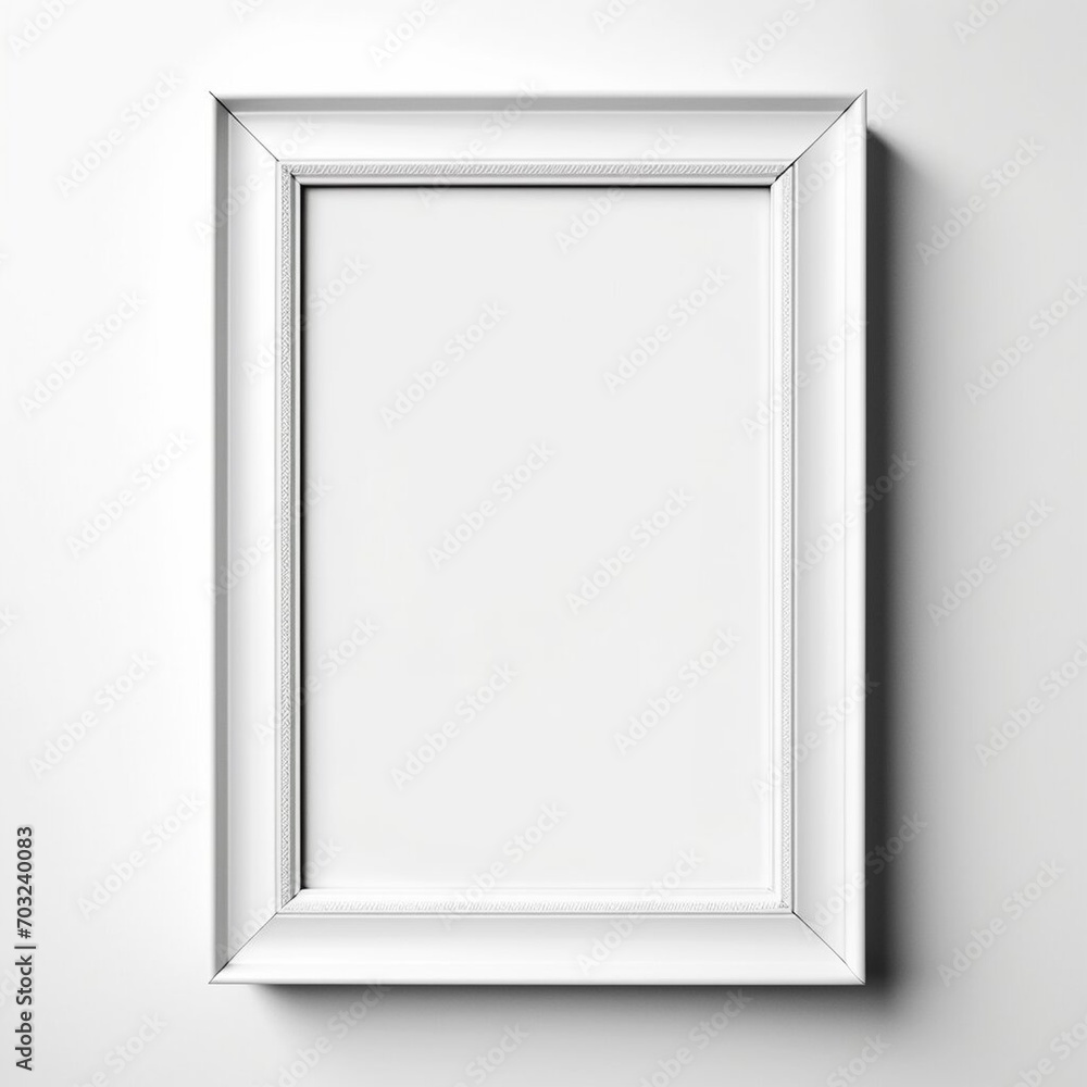 Wooden picture frame isolated on white background with copy space. Image display concept Wooden picture frame isolated on white background with copy space. Image display concept