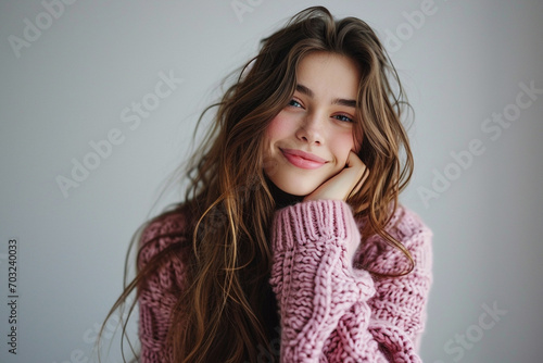 young smiling woman potriat