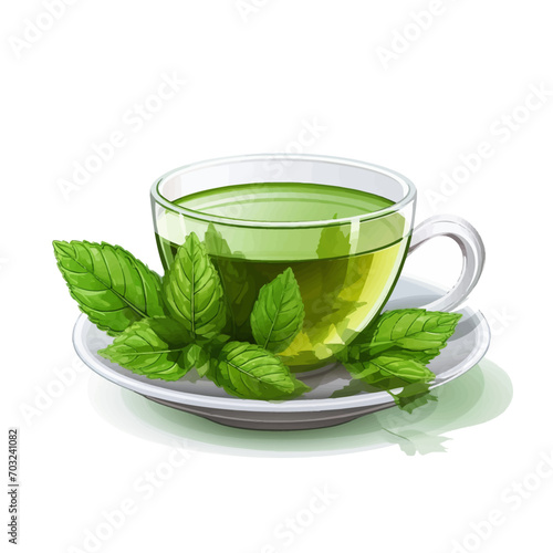 tea, cup, drink, glass, green, beverage, mint, leaf, herbal, hot, isolated, white, healthy, herb, liquid, breakfast, flower, black, food, health, aroma, fresh, lemon, plant, medicine