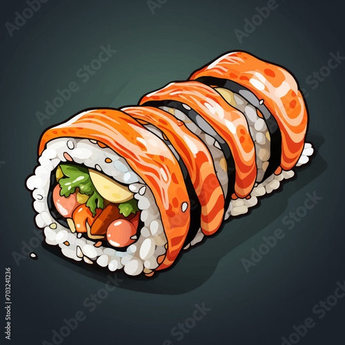 sushi, food, japanese, rice, fish, roll, salmon, seafood, japan, gourmet, isolated, healthy, meal, raw, fresh, asia, cuisine, white, dinner, maki, seaweed, sashimi, plate, traditional, lunch