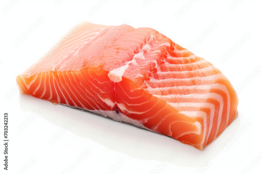 raw salmon steak