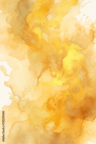 Gold watercolor abstract background © Lenhard