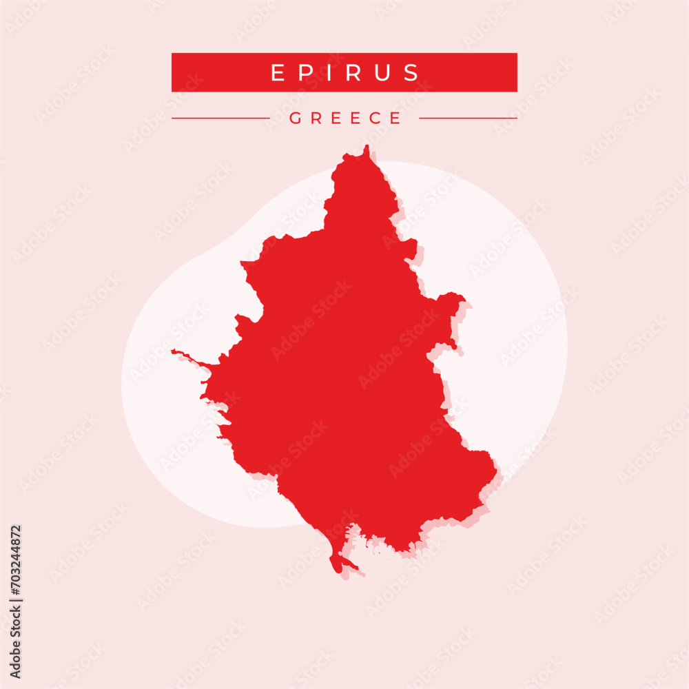 Vector illustration vector of Epirus map Greece Vector illustration vector of Epirus map Greece