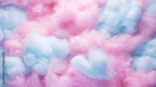 Neon pastel cotton candy background. Candy floss texture. Generative AI photo