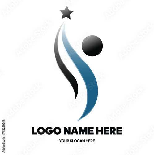 Abstract Award Logo , Best Performance Award Simple Logo Vector Free