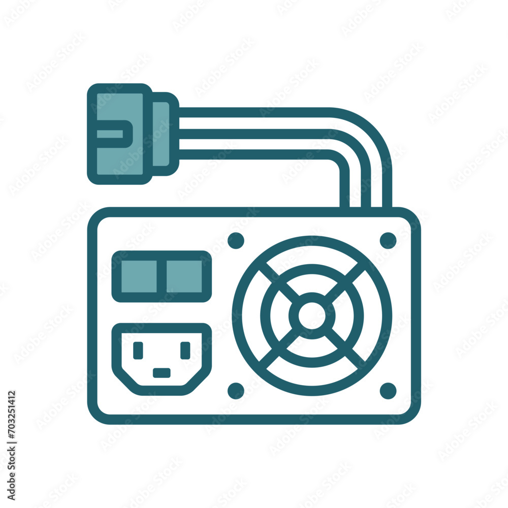 powersupply icon vector design template simple and clean powersupply icon vector design template simple and clean