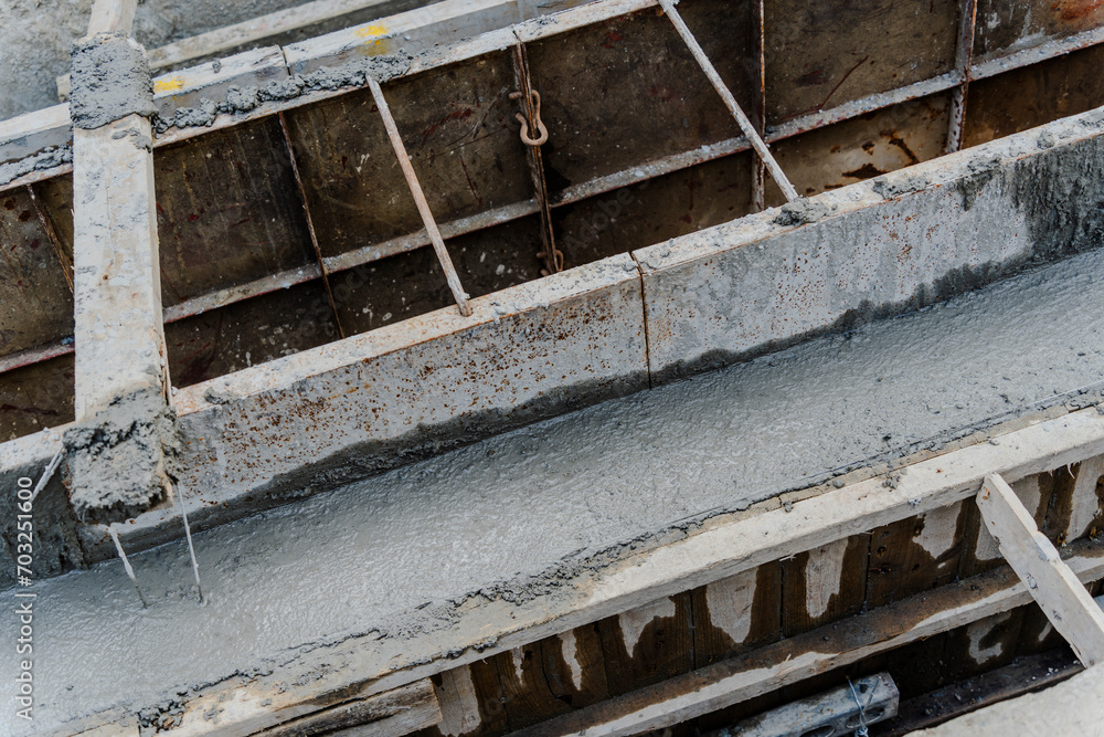 Formwork is molds into which concrete or similar materials are either precast or cast-in-place. Formwork is molds into which concrete or similar materials are either precast or cast-in-place.