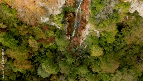 Aerial view of the Guamskoe gorge, Russia. photo