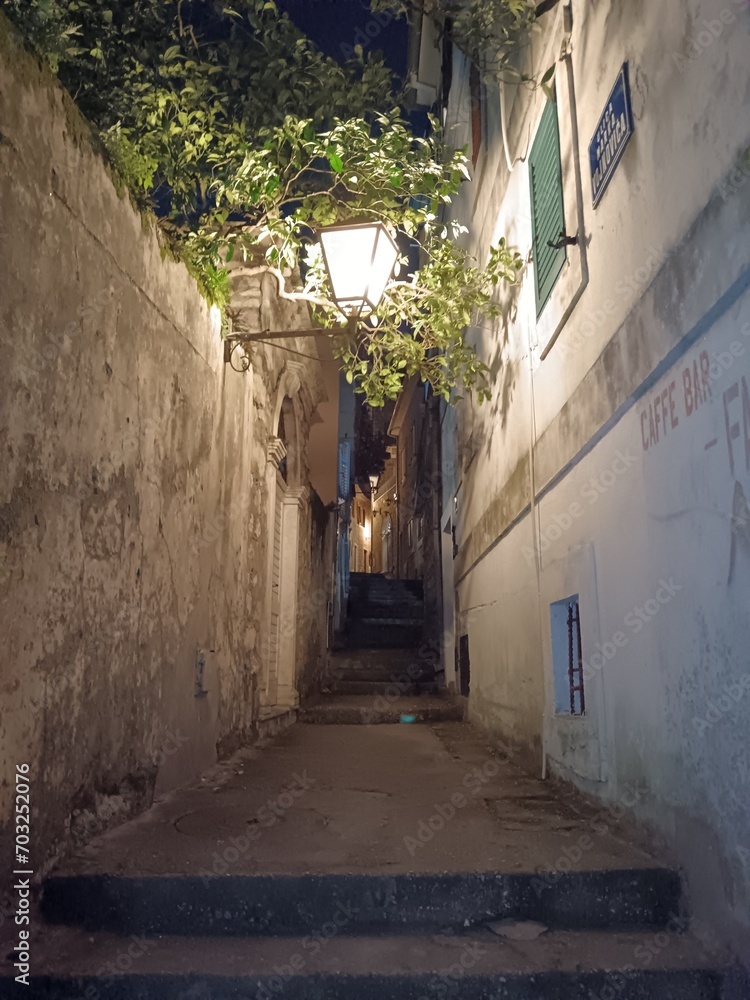Obraz premium narrow street in the town