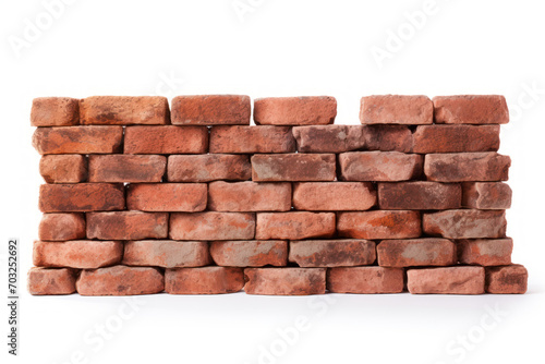 stack of old red bricks