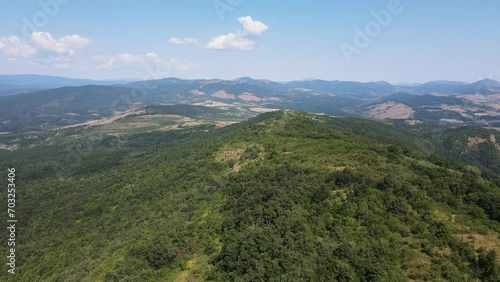 Amazing Summer Landscape of Rudina mountain, Pernik Region, Bulgaria photo