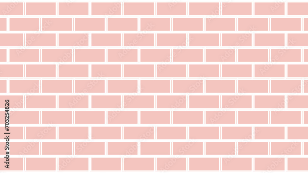Pink and white brick wall background Pink and white brick wall background