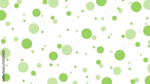 Seamless pattern with green dots
