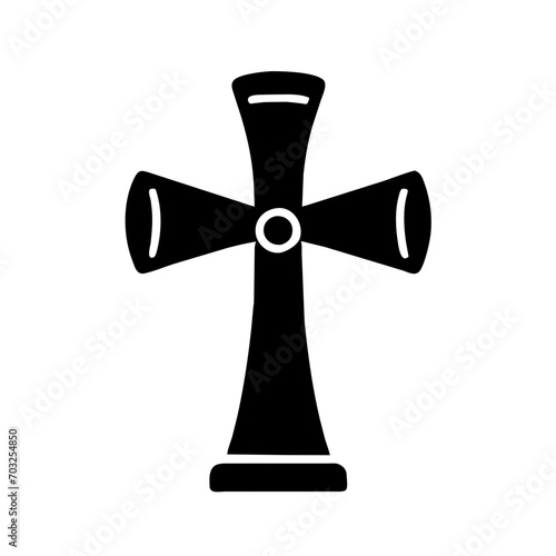 Cross for Easter Sunday vektor icon illustation