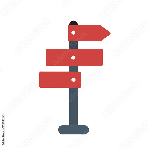 North Pole signpost vektor icon illustation © Bendix