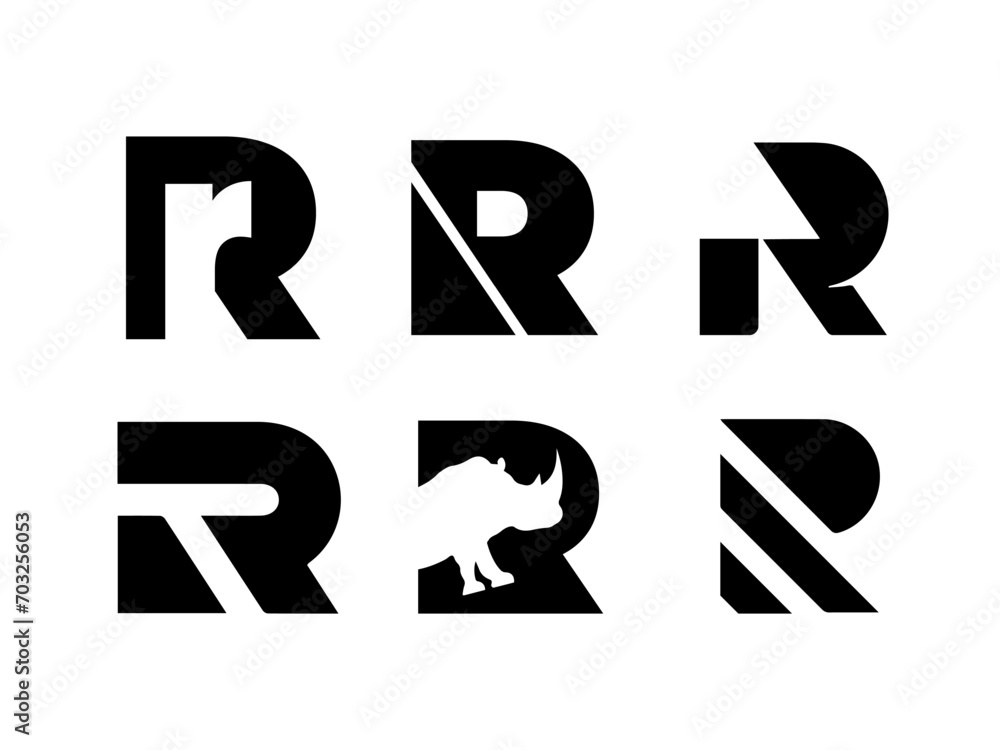 set of logo R set of logo R