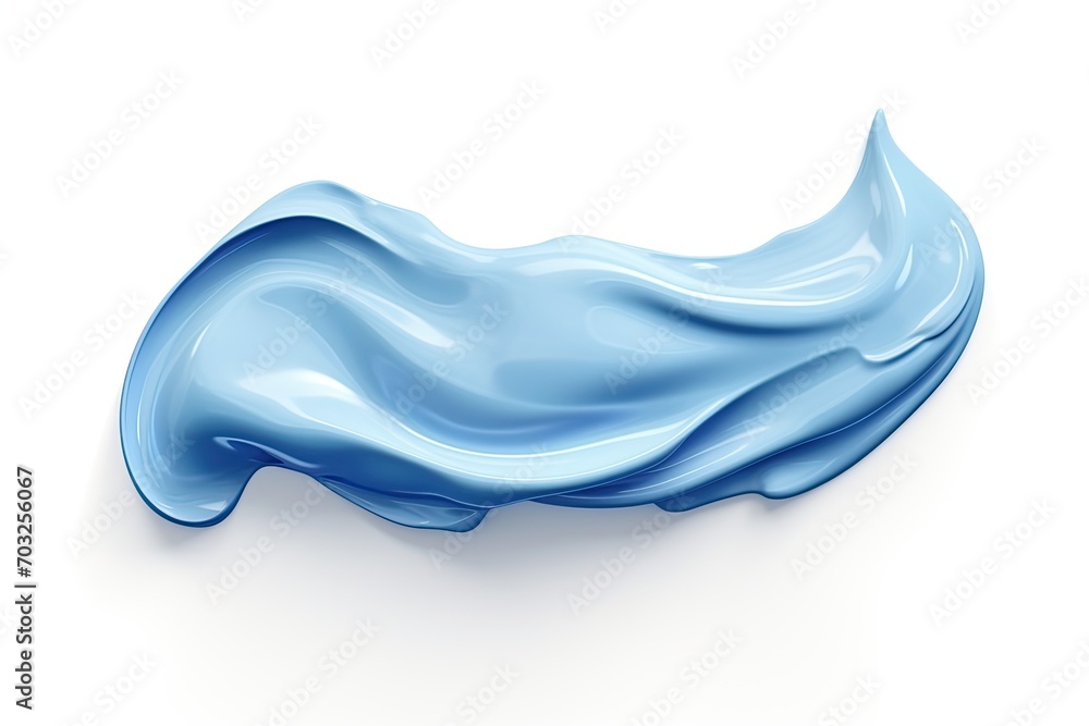 Set of blue lipstick or nail polish smears strokes isolated on white background. Set of blue lipstick or nail polish smears strokes isolated on white background.