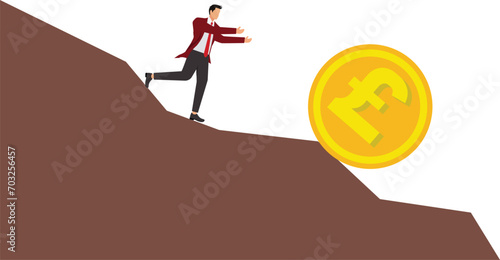 Risk, Cliff, Deterioration, Accidents and Disasters, Business, Businessman