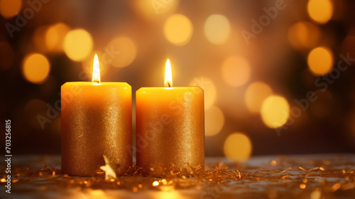 Candles light in advent Christmas candles bruin