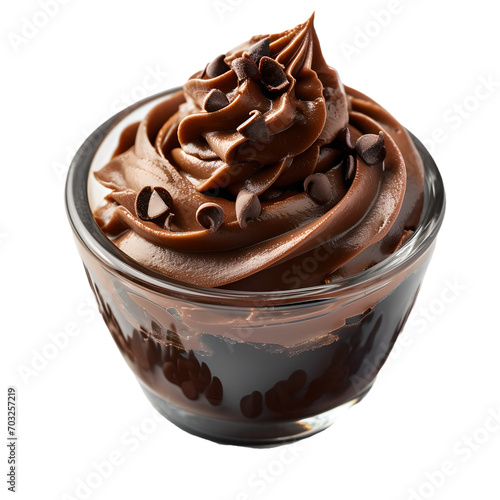 chocolate mousse  on a transparent background Remove png
